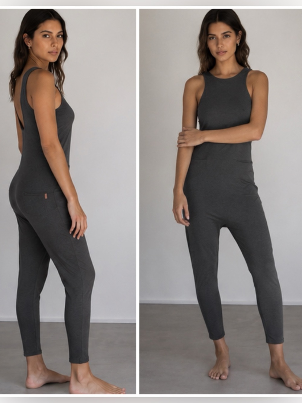 Lunya Restore Grey Jumpsuit Size XS